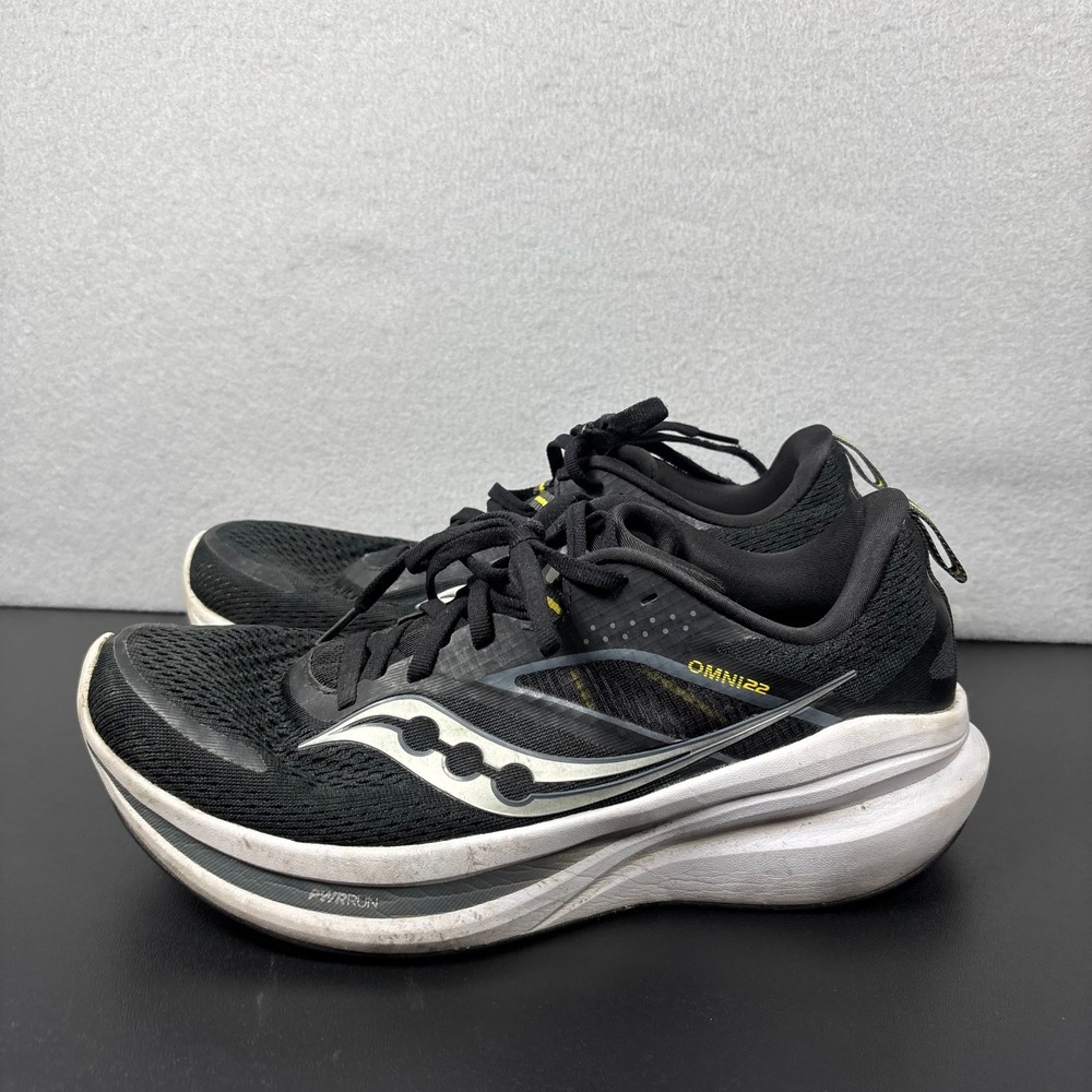 Saucony Omni 22 Running Shoes Women's Size 9.5 Black White Sneakers S10926-100